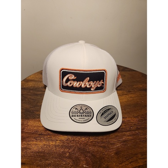 Hooey Other - Hooey Oklahoma State Cowboys Patch White Snapback Ball Cap